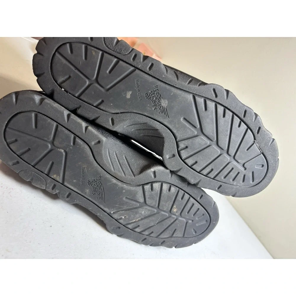 Red Wings Black Oxford Work Shoes Men‎ Size 11.5E Black Steel Safety Toe